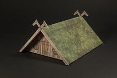 Viking style A-frame building